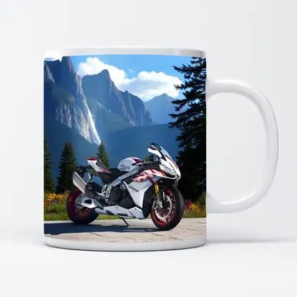 Sport Bike Superbike Mountain Waterfall Scenic View