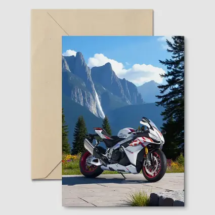 Sport Bike Superbike Mountain Waterfall Scenic View