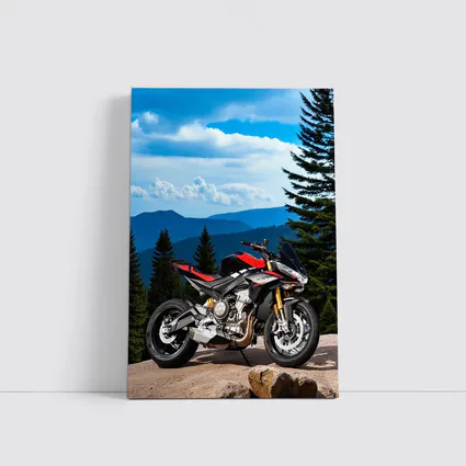 Aprilia Tuono Streetfighter Motorcycle Mountain Forest