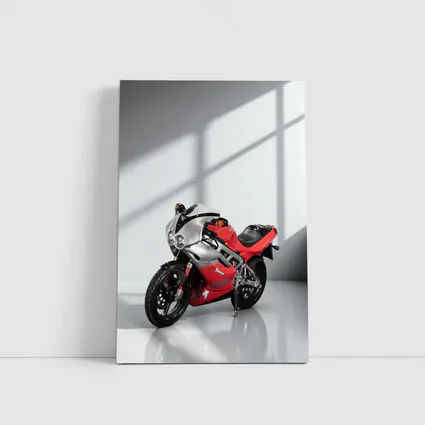 Bimota Sport Bike Red Silver Studio