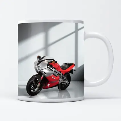 Bimota Sport Bike Red Silver Studio