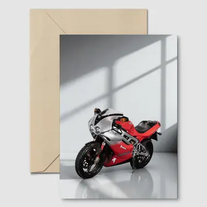 Bimota Sport Bike Red Silver Studio