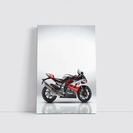 Bimota Superbike Red Silver Studio Shot