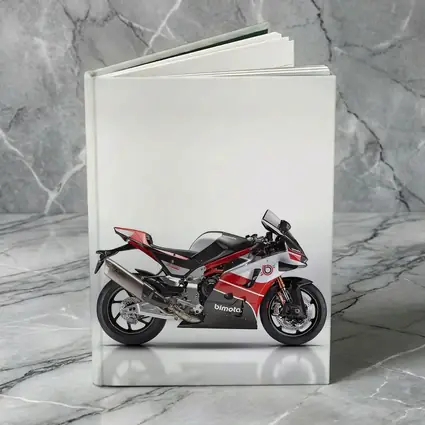 Bimota Superbike Red Silver Studio Shot