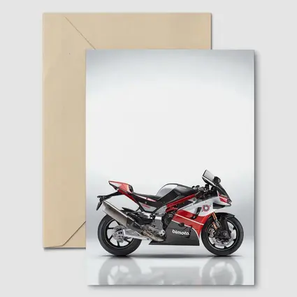 Bimota Superbike Red Silver Studio Shot