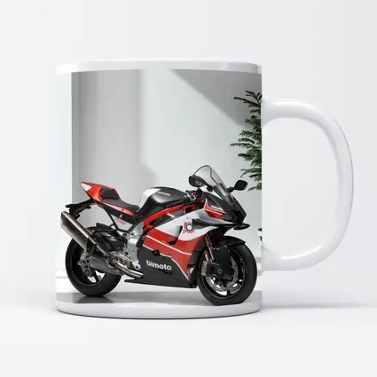 Bimota Superbike Red Black Minimalist Studio