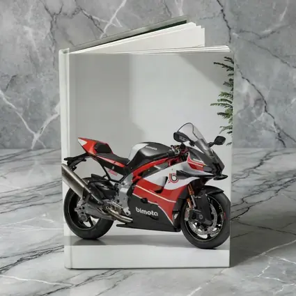 Bimota Superbike Red Black Minimalist Studio