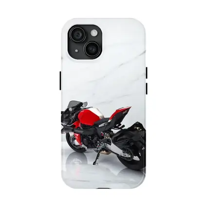 Red MV Agusta Sport Bike Marble Background