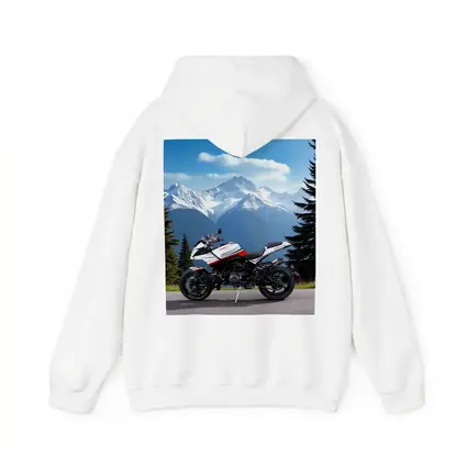 Aprilia Motorcycle Parked Against Snowy Mountains