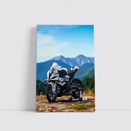 BMW S1000RR Sport Bike Mountain Backdrop