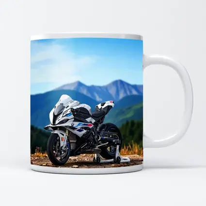 BMW S1000RR Sport Bike Mountain Backdrop