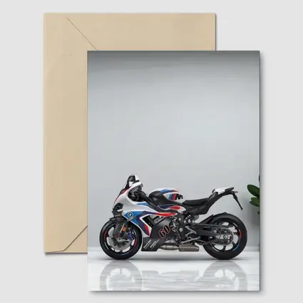 BMW M RR Sport Bike White Room