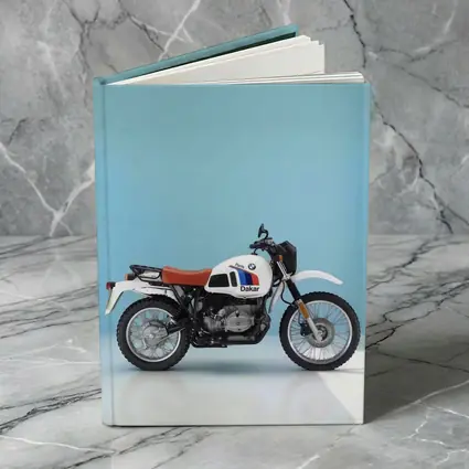 BMW Paris Dakar Motorcycle Blue Studio