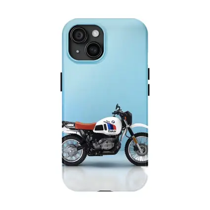 BMW Paris Dakar Motorcycle Blue Studio