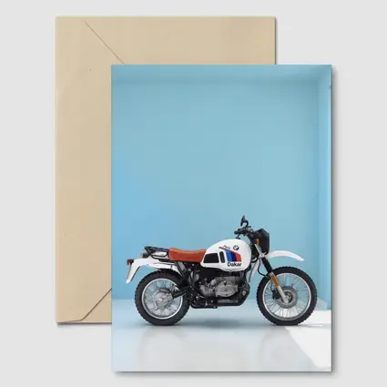 BMW Paris Dakar Motorcycle Blue Studio
