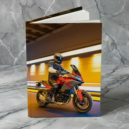 BMW Motorcycle Rider Speeding Through Tunnel