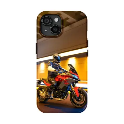 BMW Motorcycle Rider Speeding Through Tunnel