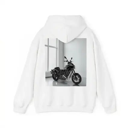 Buell Motorcycle Parked In White Studio