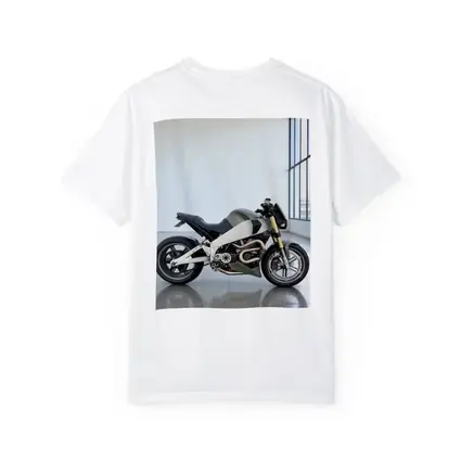 Modern Naked Streetfighter Motorcycle Studio White