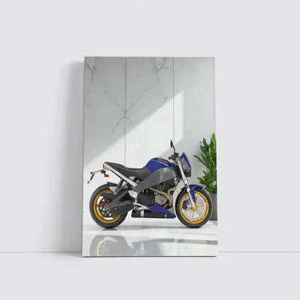 Buell Streetfighter Motorcycle Blue Marble Interior