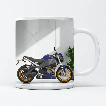 Buell Streetfighter Motorcycle Blue Marble Interior