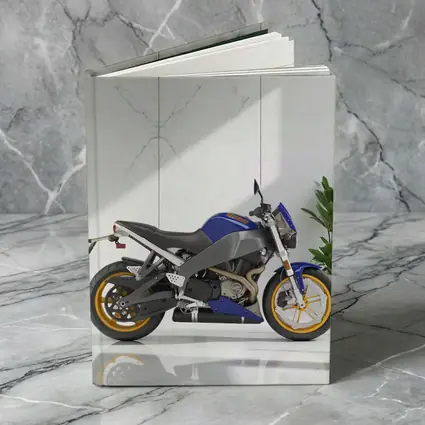 Buell Streetfighter Motorcycle Blue Marble Interior