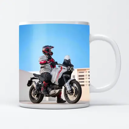 Ducati Desert Sled Rider Urban Rooftop