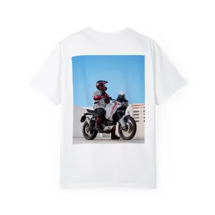 Ducati Desert Sled Rider Urban Rooftop