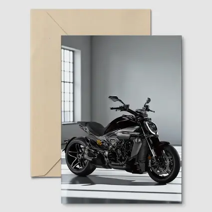 Ducati Diavel Motorcycle Dark Studio Setting