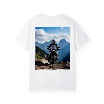 Adventure Motorcycle Rider Rocky Mountain Trail