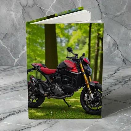 Ducati Monster Red Black Motorcycle Green Park