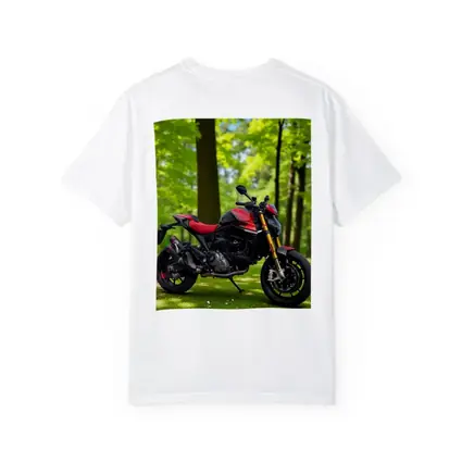 Ducati Monster Red Black Motorcycle Green Park