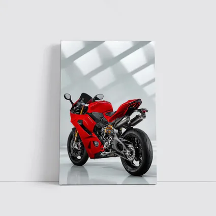 Red Ducati Panigale Superbike Studio Shot