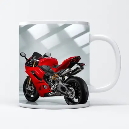 Red Ducati Panigale Superbike Studio Shot