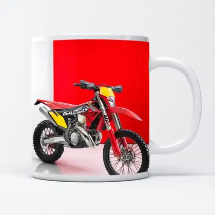 GASGAS Red Dirt Bike Against Red Background