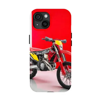 GASGAS Red Dirt Bike Against Red Background