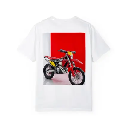 GASGAS Red Dirt Bike Against Red Background