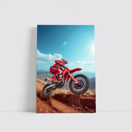 GASGAS Rider Jumping Red Desert Hills