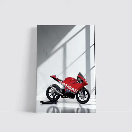 GasGas Red Race Motorcycle White Studio