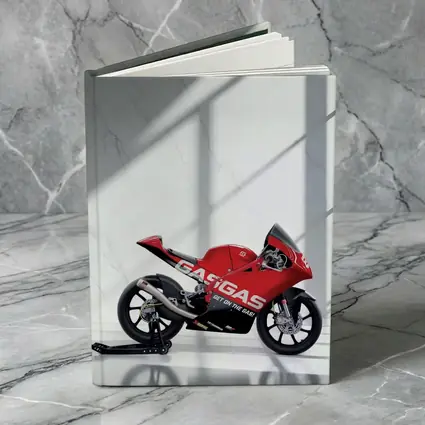 GasGas Red Race Motorcycle White Studio