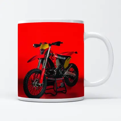 GASGAS Dirt Bike Red Studio Background