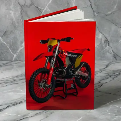 GASGAS Dirt Bike Red Studio Background