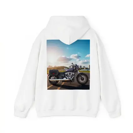 Harley Davidson Cruiser Motorcycle City Skyline