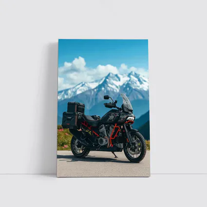 Harley Davidson Adventure Bike Mountain Pass