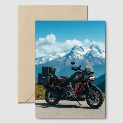 Harley Davidson Adventure Bike Mountain Pass