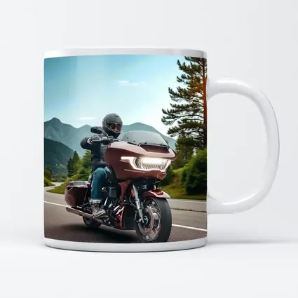 Harley Davidson Touring Motorcycle Mountain Road Ride