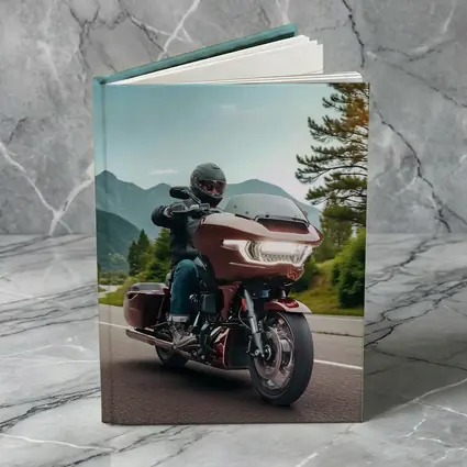 Harley Davidson Touring Motorcycle Mountain Road Ride