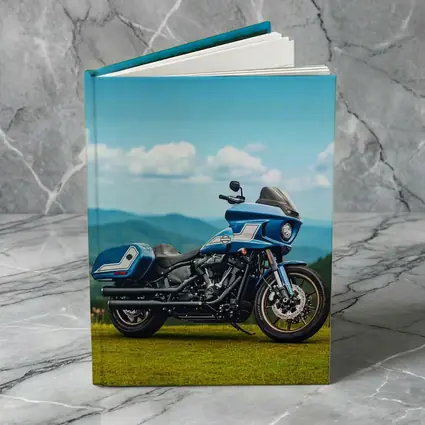 Harley Davidson Low Rider Blue Mountains Background