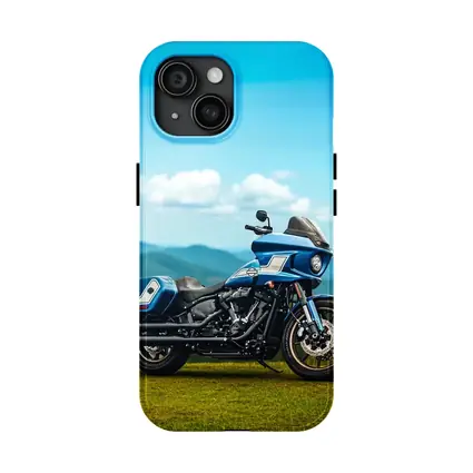 Harley Davidson Low Rider Blue Mountains Background