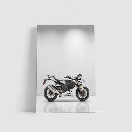 Honda CBR Sport Bike White Studio